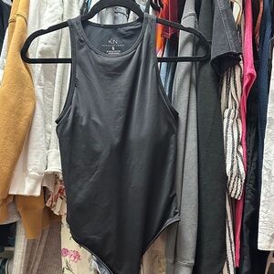 Klassy Network Black Brami Sleeveless High-Neck Bodysuit